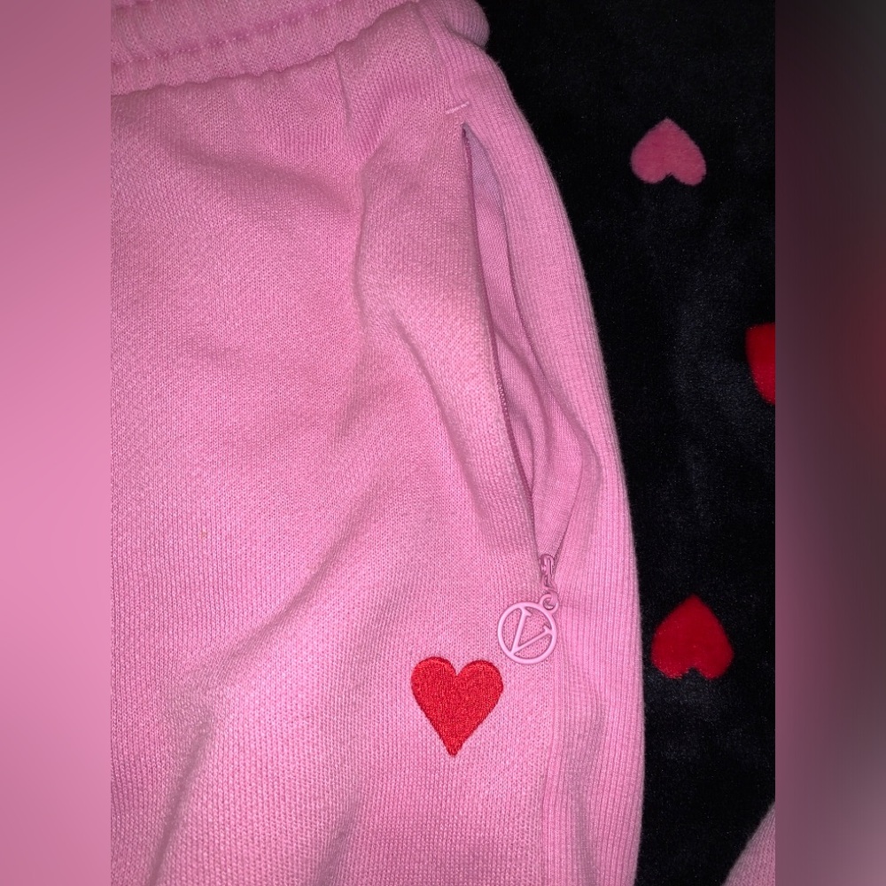 Victoria's Secret Pink Fleece Sweatshirt and pant set New sz small - Picture 11 of 16